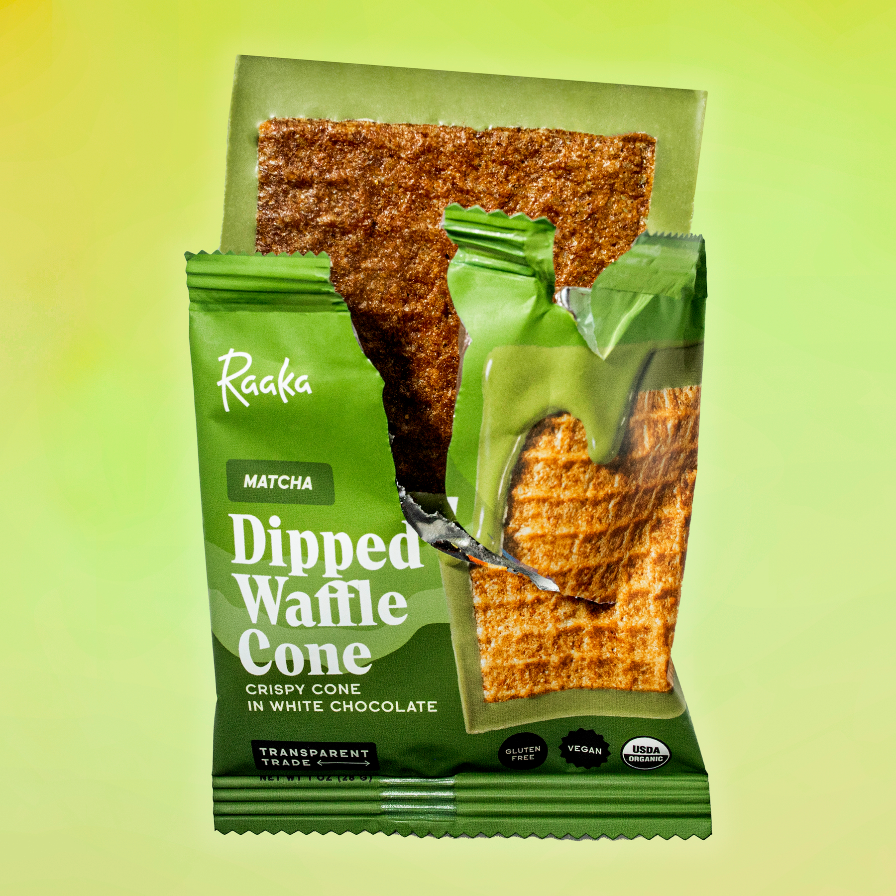 Matcha Dipped Waffle Cone - Airy Discovery Cone Assortment