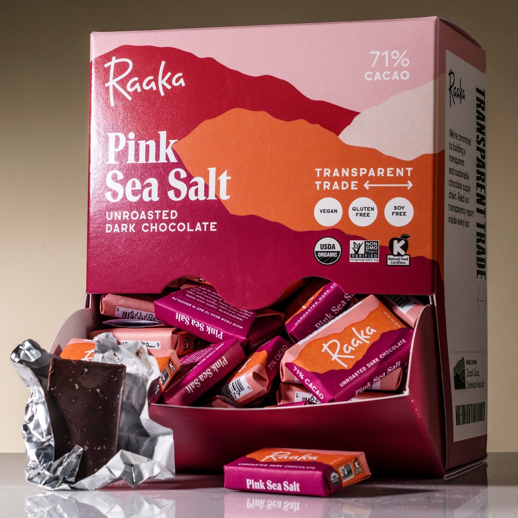 Pink Sea Salt Minis Box of 100 - Airy Discovery Minis Assortment